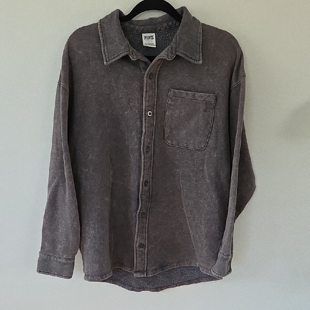 PINK Victoria's Secret Oversized Button Down Top